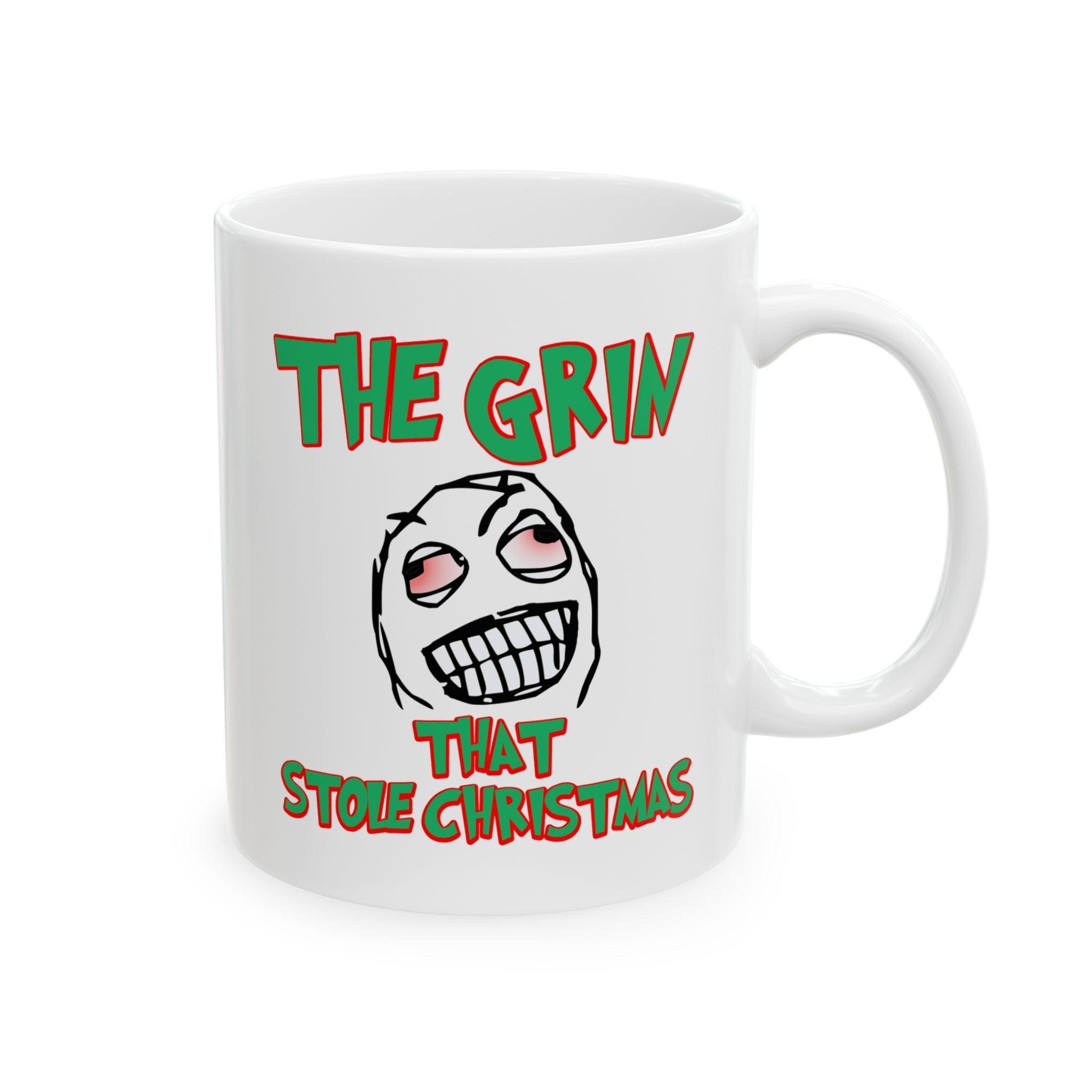 The Grin That Stole Christmas - Ceramic Coffee Mug 11oz, 15oz - Witty Twisters Fashions