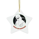 Merry MF Christmas - Ceramic Ornaments - Witty Twisters Fashions