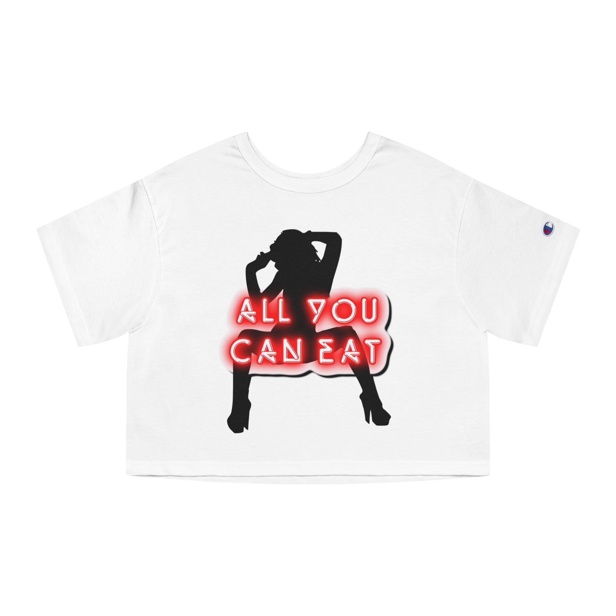 All You Can Eat - Women's Crop Top - Witty Twisters Fashions