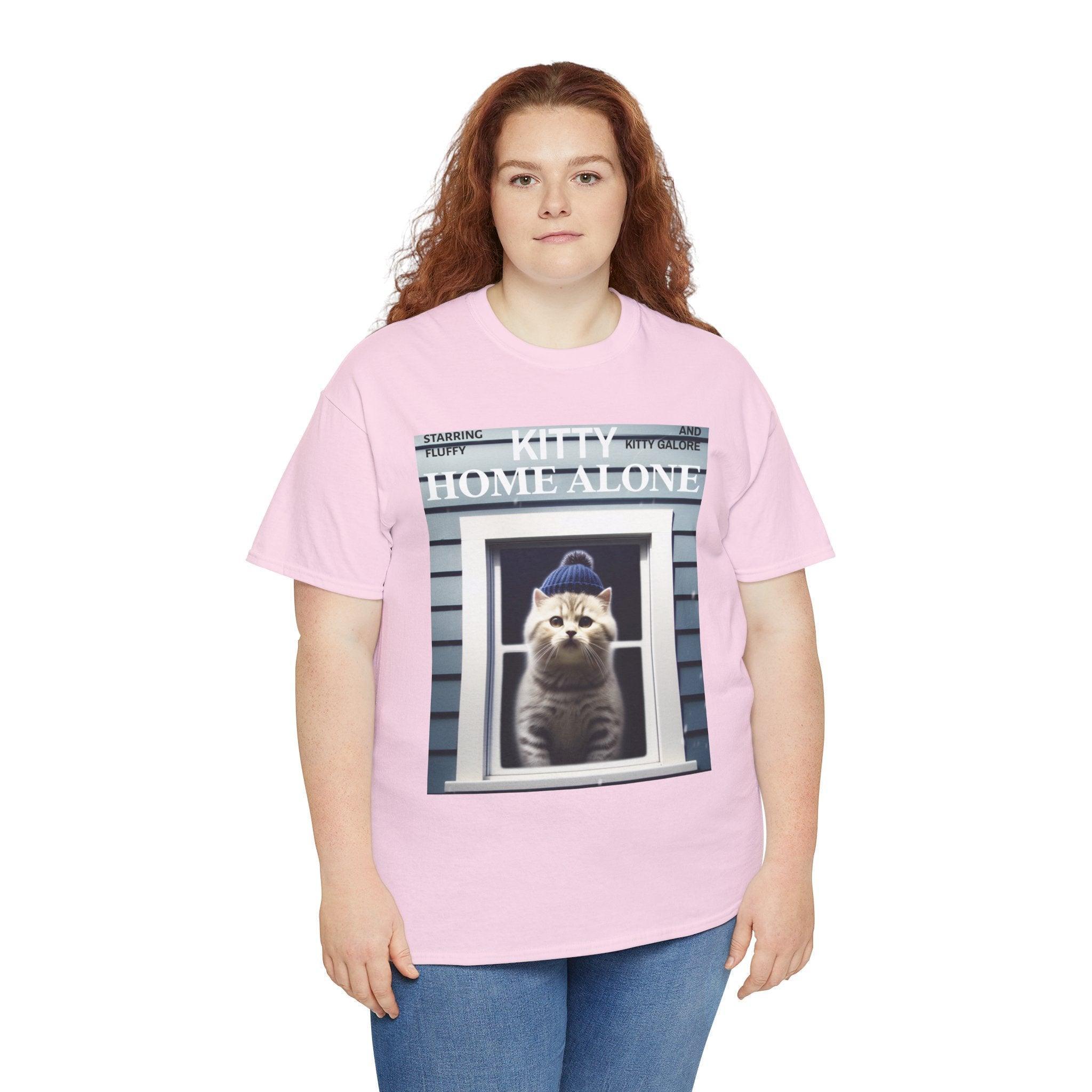 Kitty Home Alone - T-Shirt - Witty Twisters Fashions