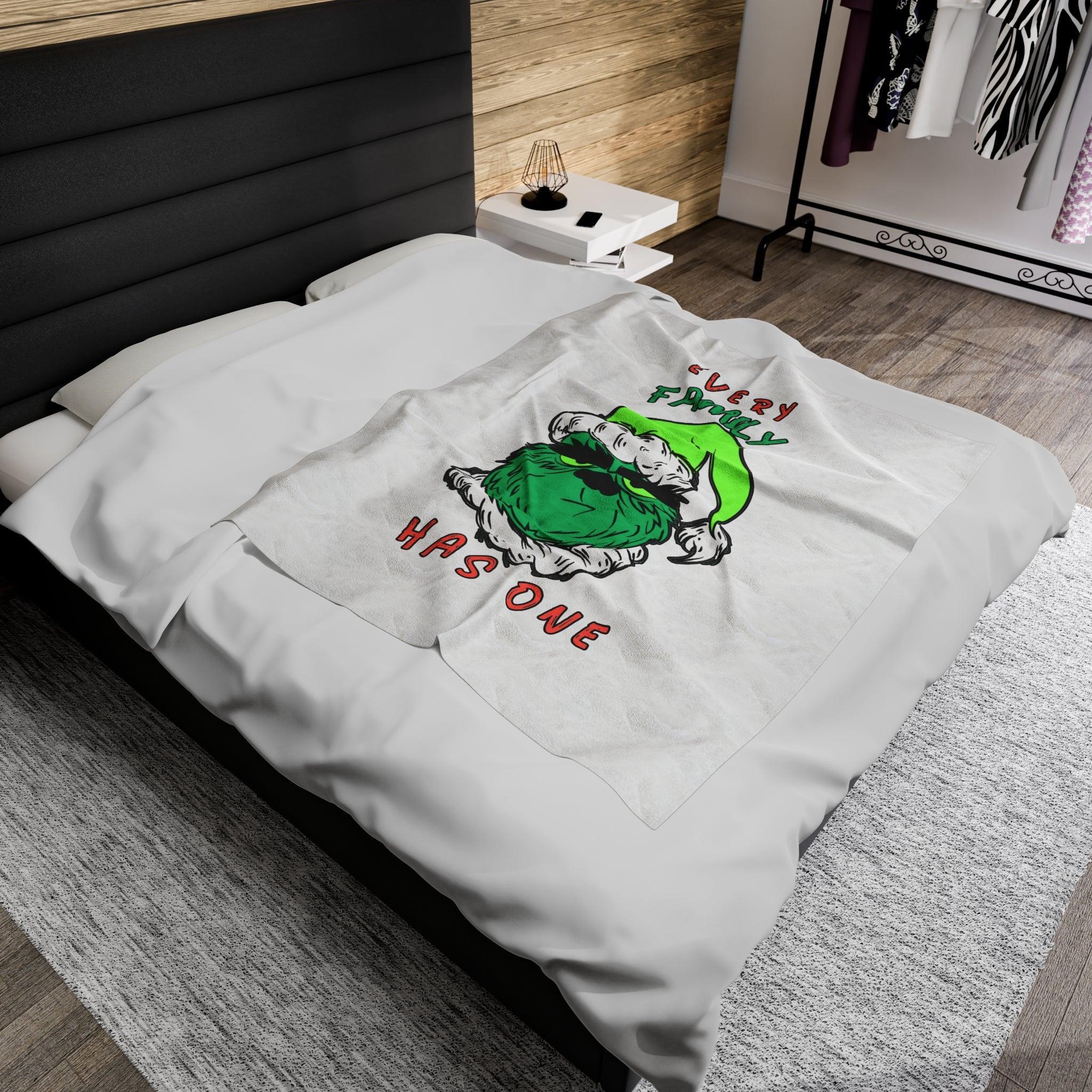 Every Family Has One - Velveteen Plush Blanket - Witty Twisters Fashions