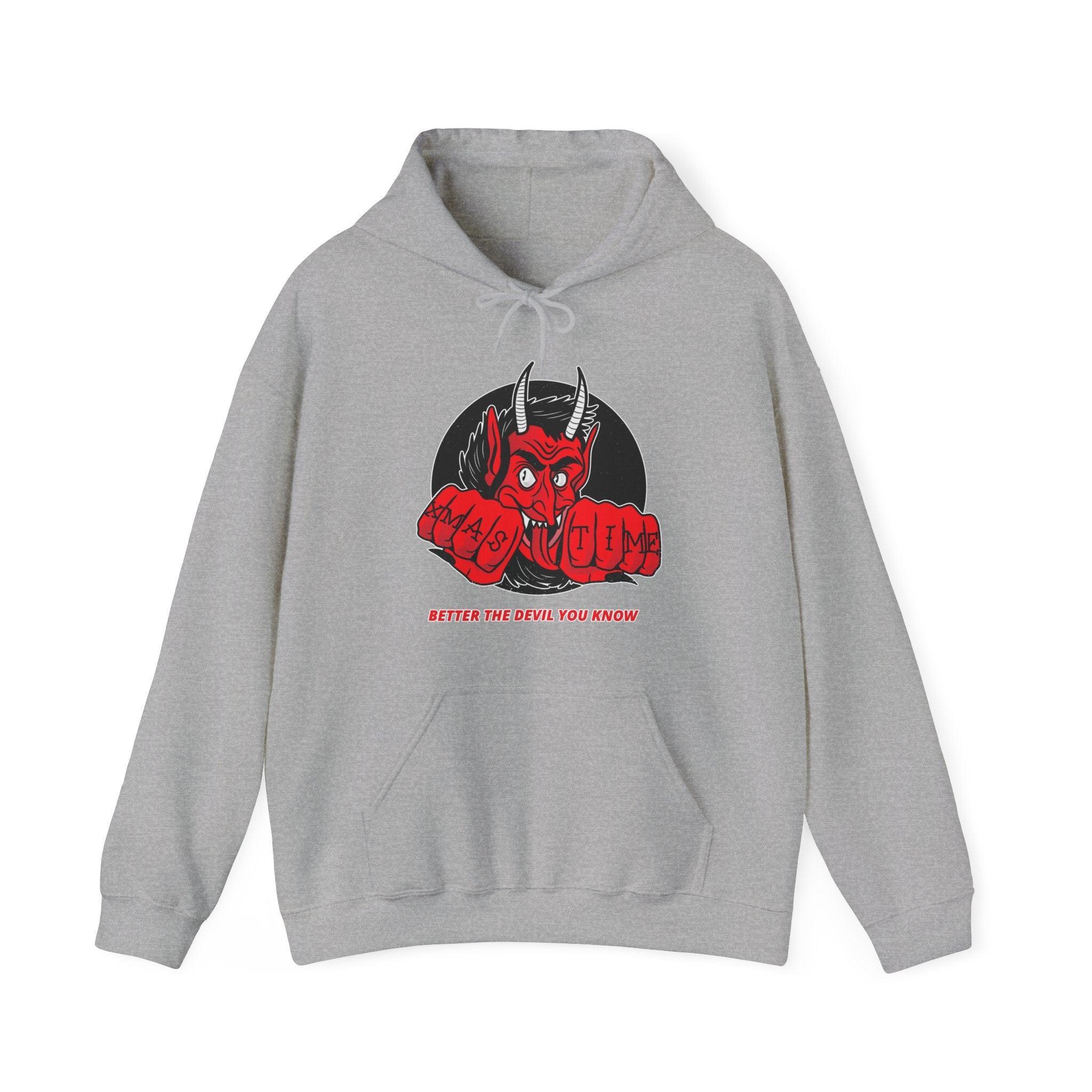 Better the devil you know Xmas time - Hoodie - Witty Twisters Fashions