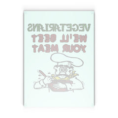 Vegetarians We'll Beet Your Meat - Glass Cutting Board - Witty Twisters Fashions