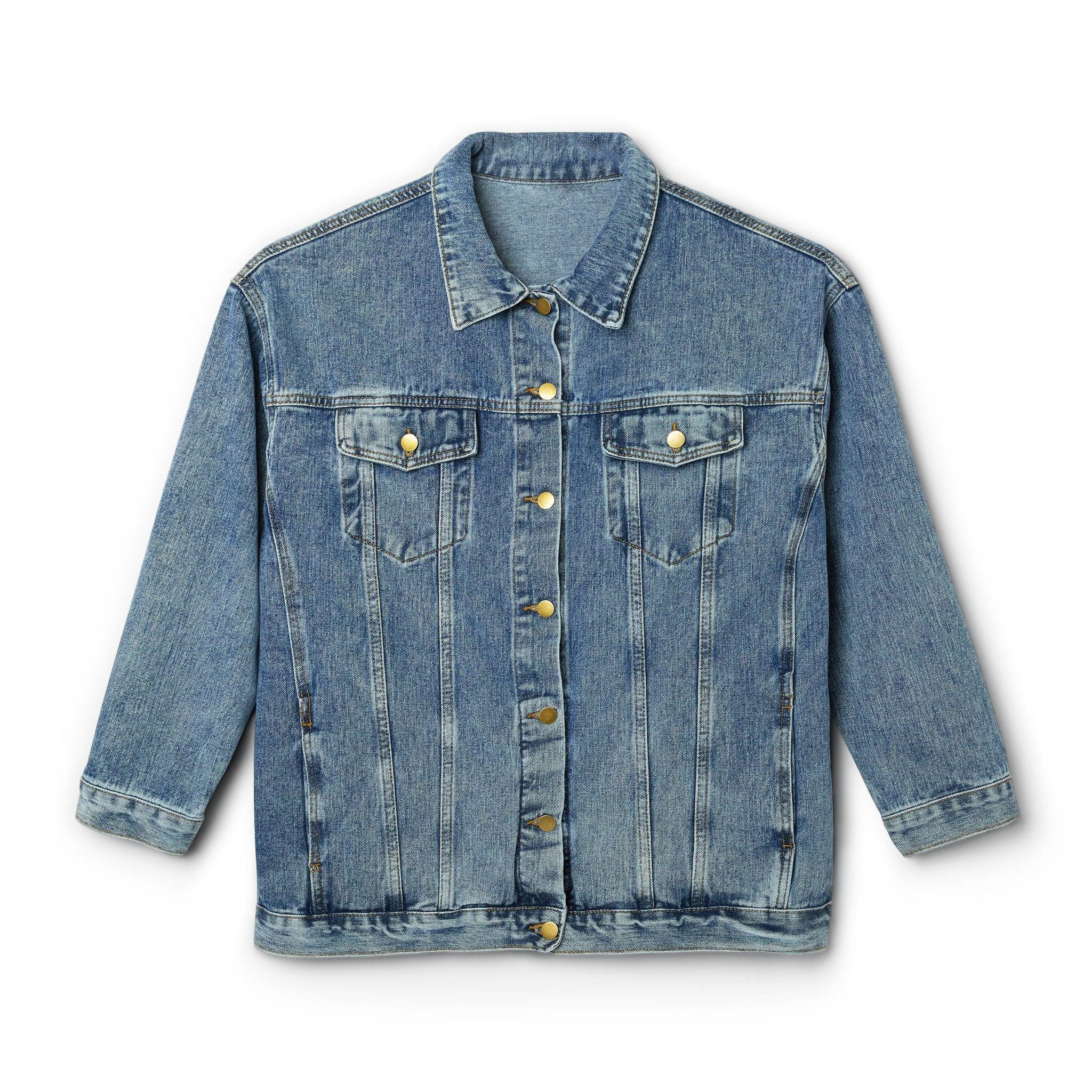 Bike Girls Like to ride the hard ones - Women's Denim Jean Jacket - Witty Twisters Fashions