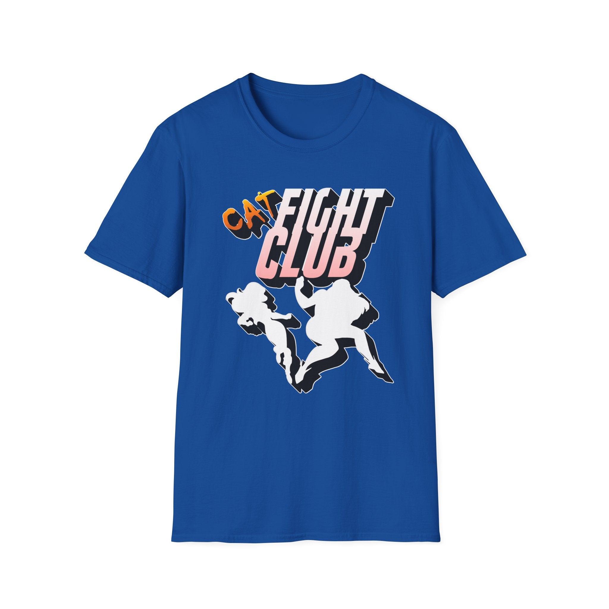 Cat Fight Club - Softstyle T-Shirt - Witty Twisters Fashions