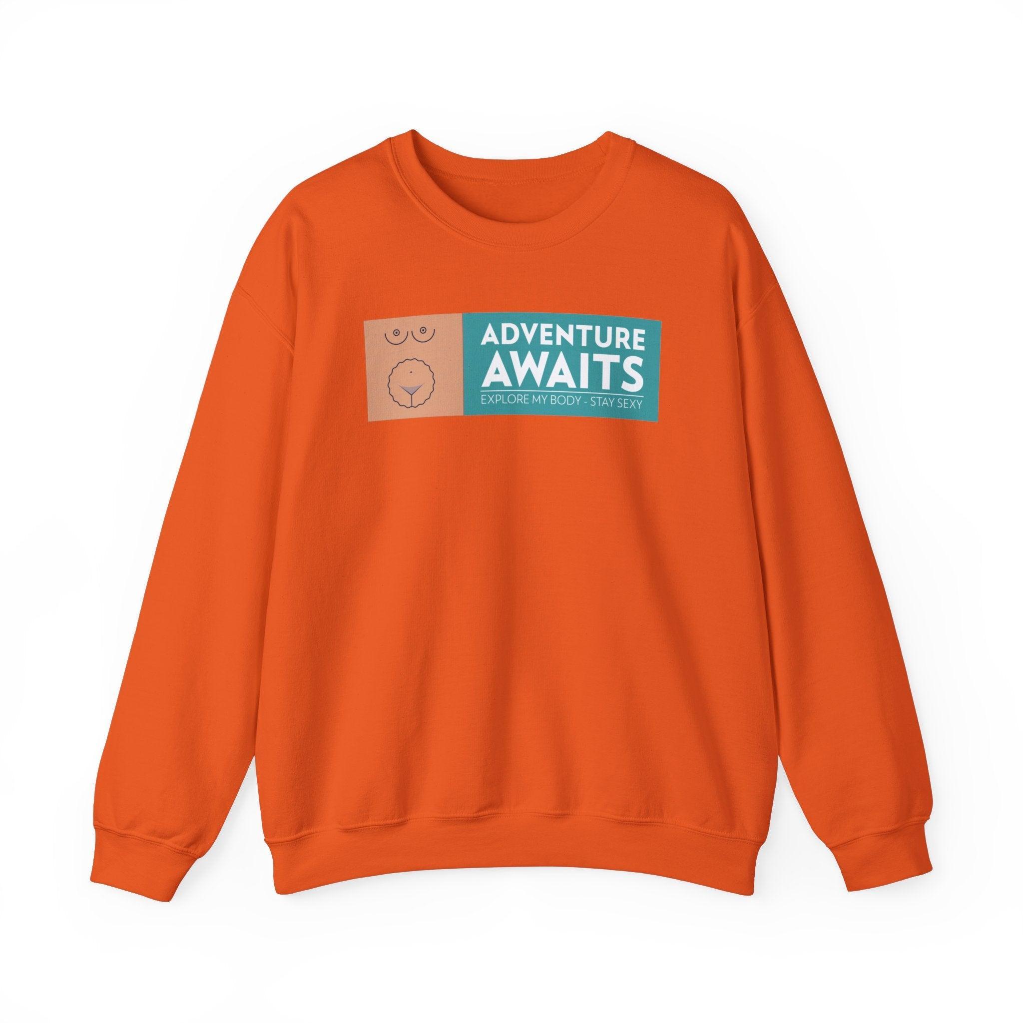 Adventure Awaits Explore My Body Stay Sexy - Sweatshirt - Witty Twisters Fashions