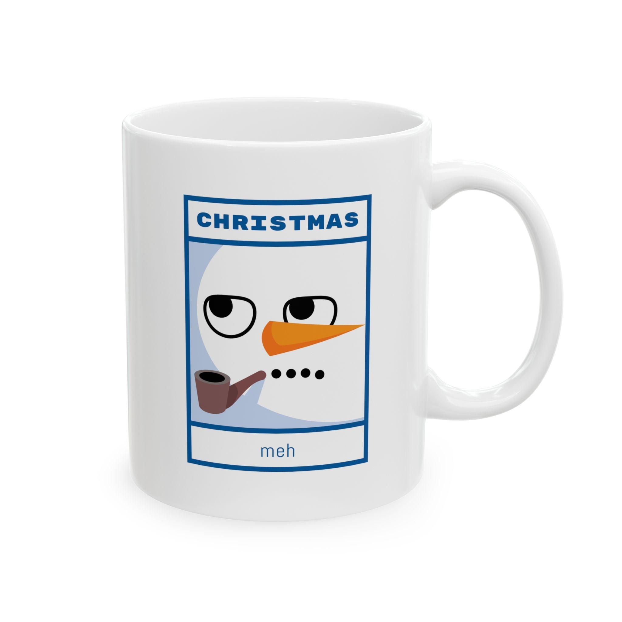Christmas meh - Ceramic Coffee Mug 11oz, 15oz - Witty Twisters Fashions