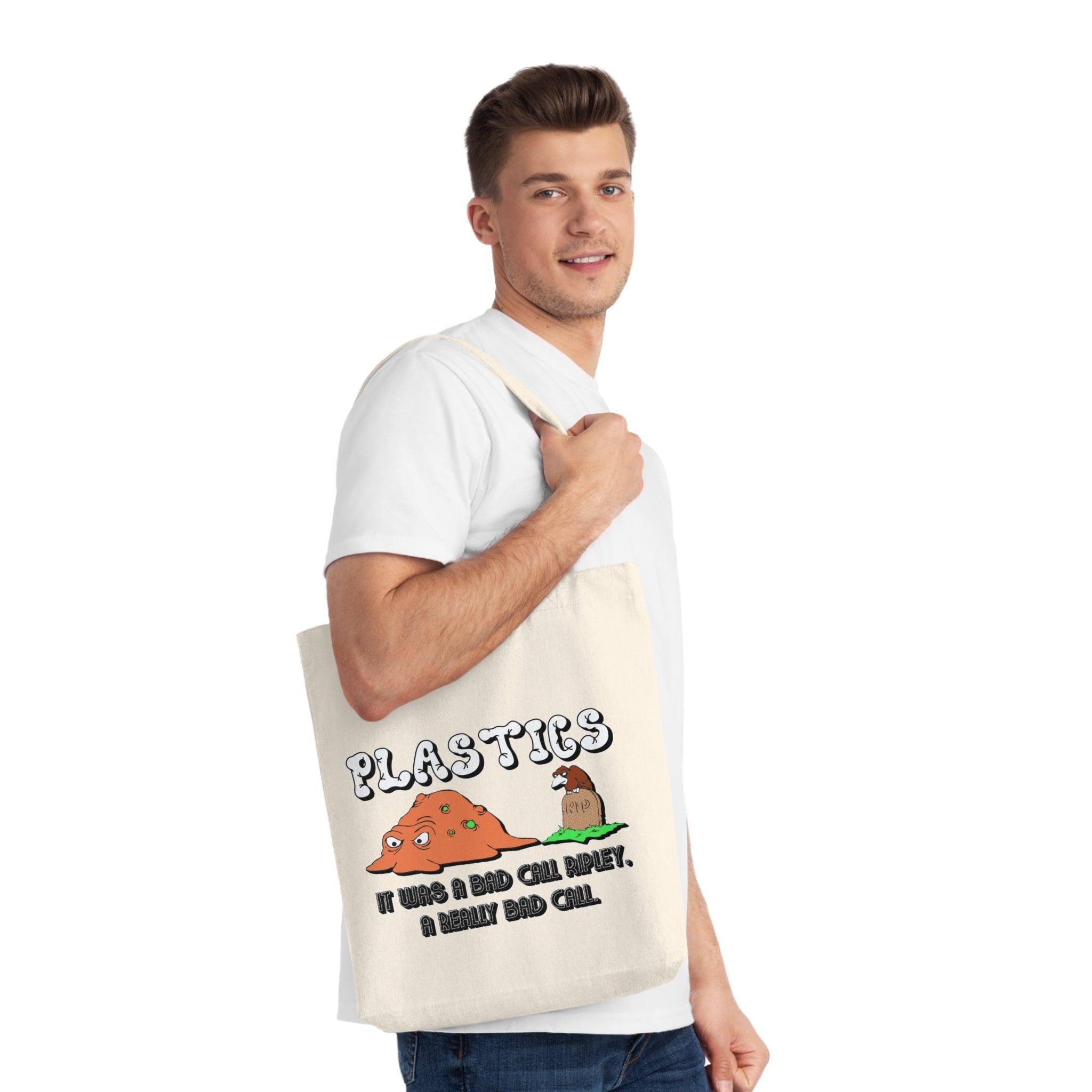 PLASTICS It was a bad call Ripley, a really bad call. - Woven Tote Bag - Witty Twisters Fashions