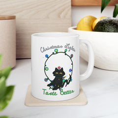 Christmas Lights Taste Better - Ceramic Coffee Mug 11oz, 15oz - Witty Twisters Fashions