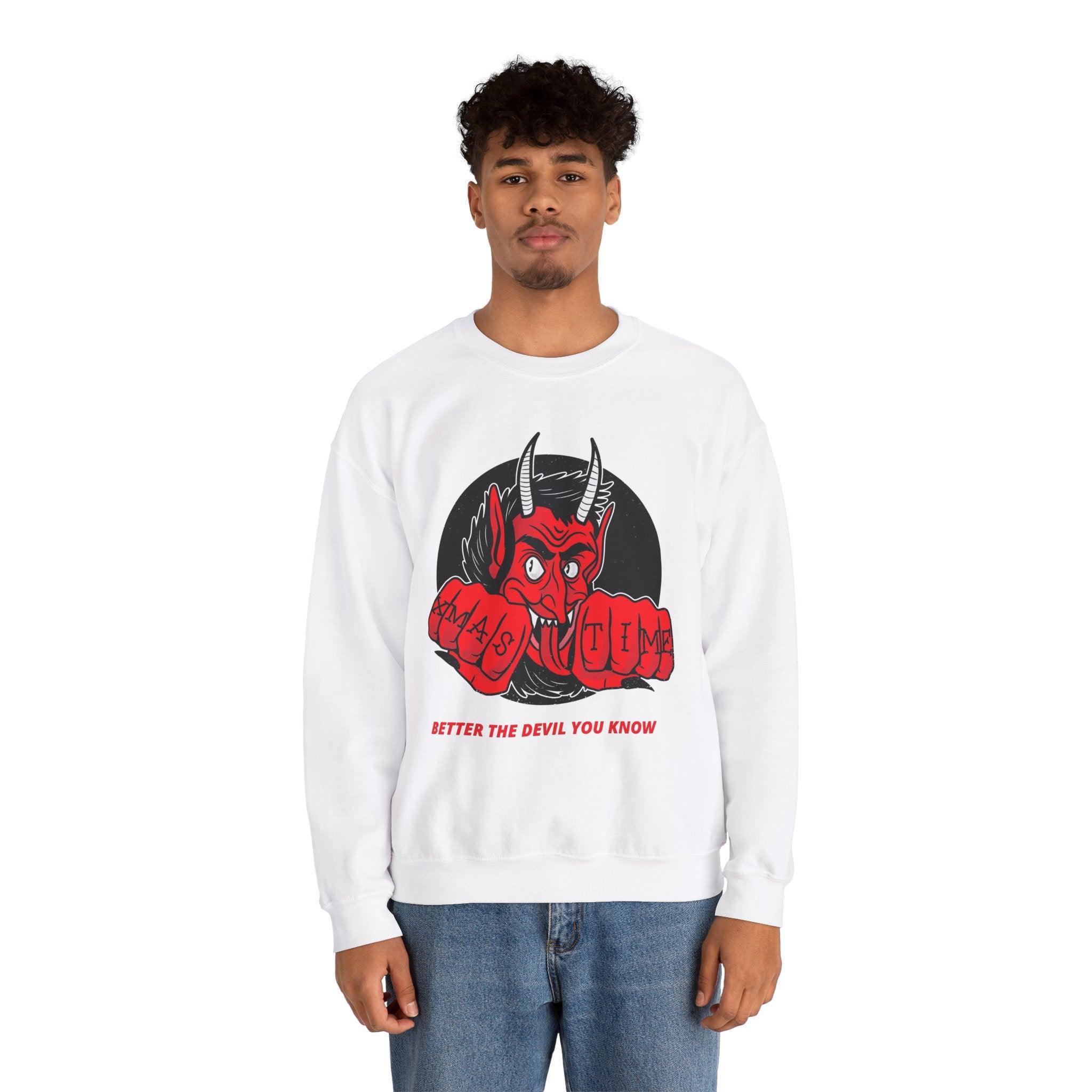 Better the devil you know Xmas time - Sweatshirt - Witty Twisters Fashions