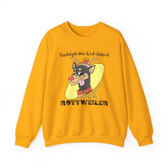 Rudolph The Red-Nosed Rottweiler - Sweatshirt - Witty Twisters Fashions