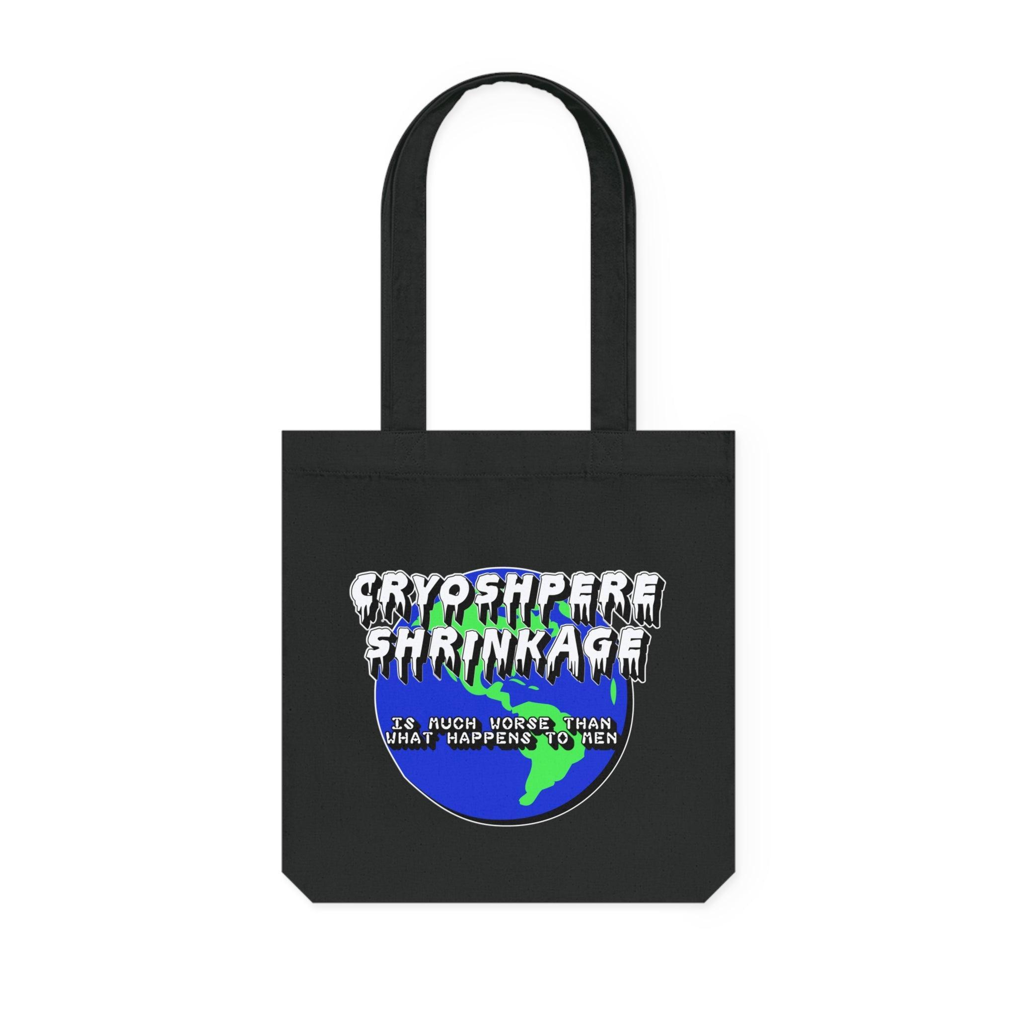 Cryosphere Shrinkage Is much worse than what happens to men - Woven Tote Bag - Witty Twisters Fashions