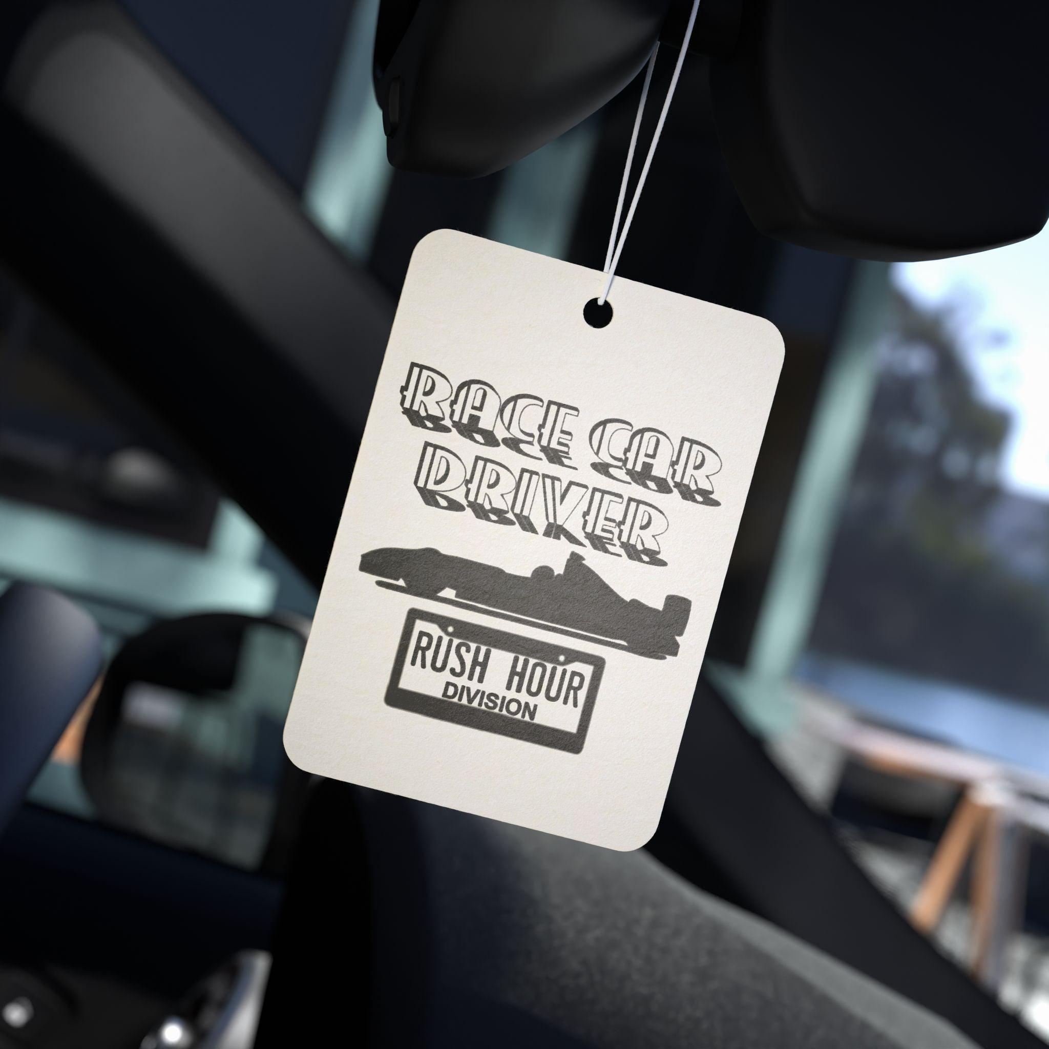 Race Car Driver Rush Hour Division - Vehicle Air Freshener - Witty Twisters Fashions