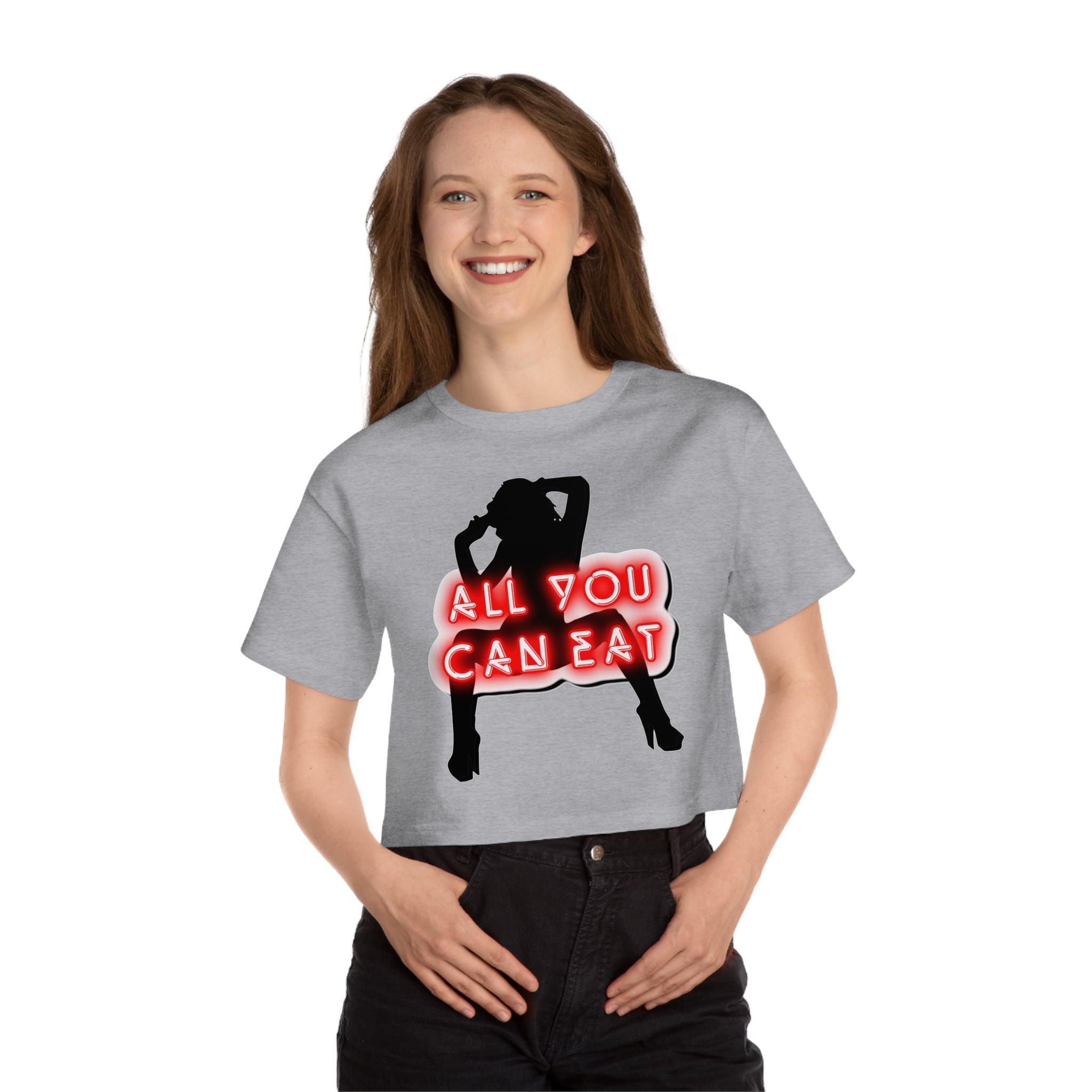 All You Can Eat - Women's Crop Top - Witty Twisters Fashions