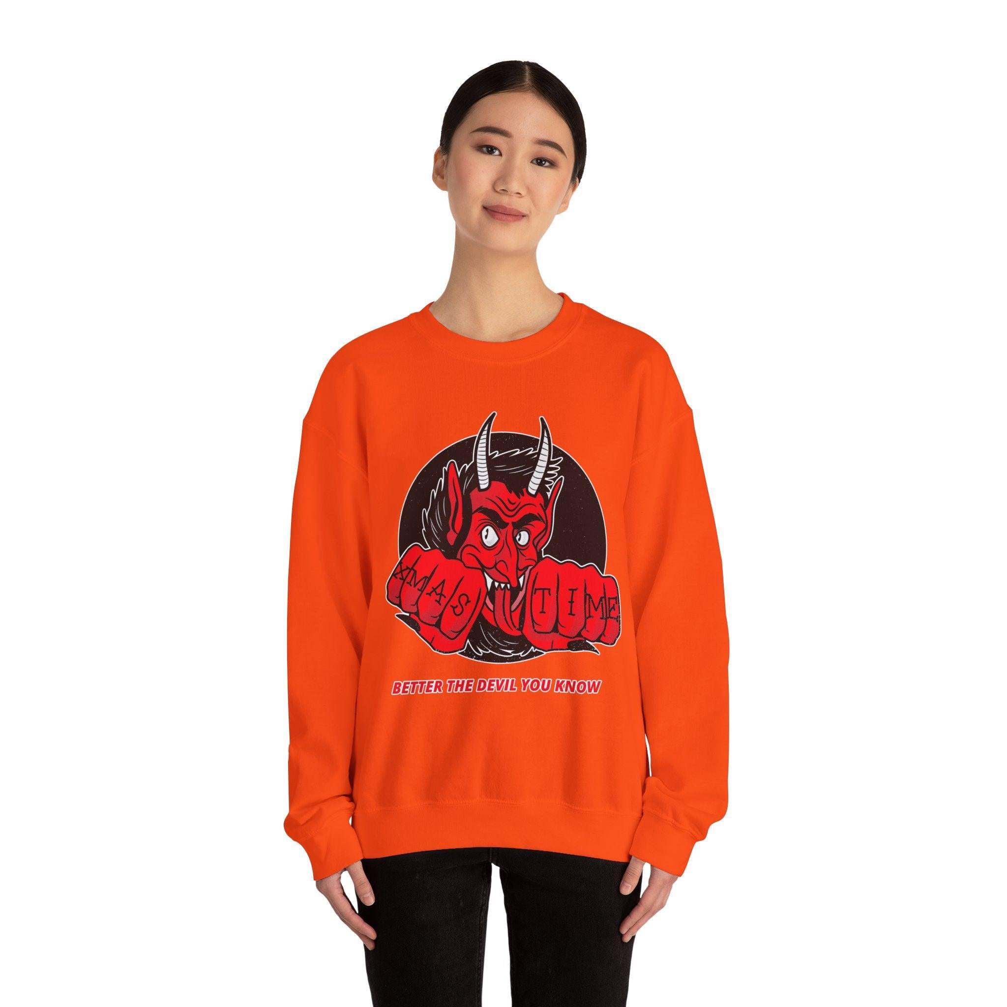Better the devil you know Xmas time - Sweatshirt - Witty Twisters Fashions