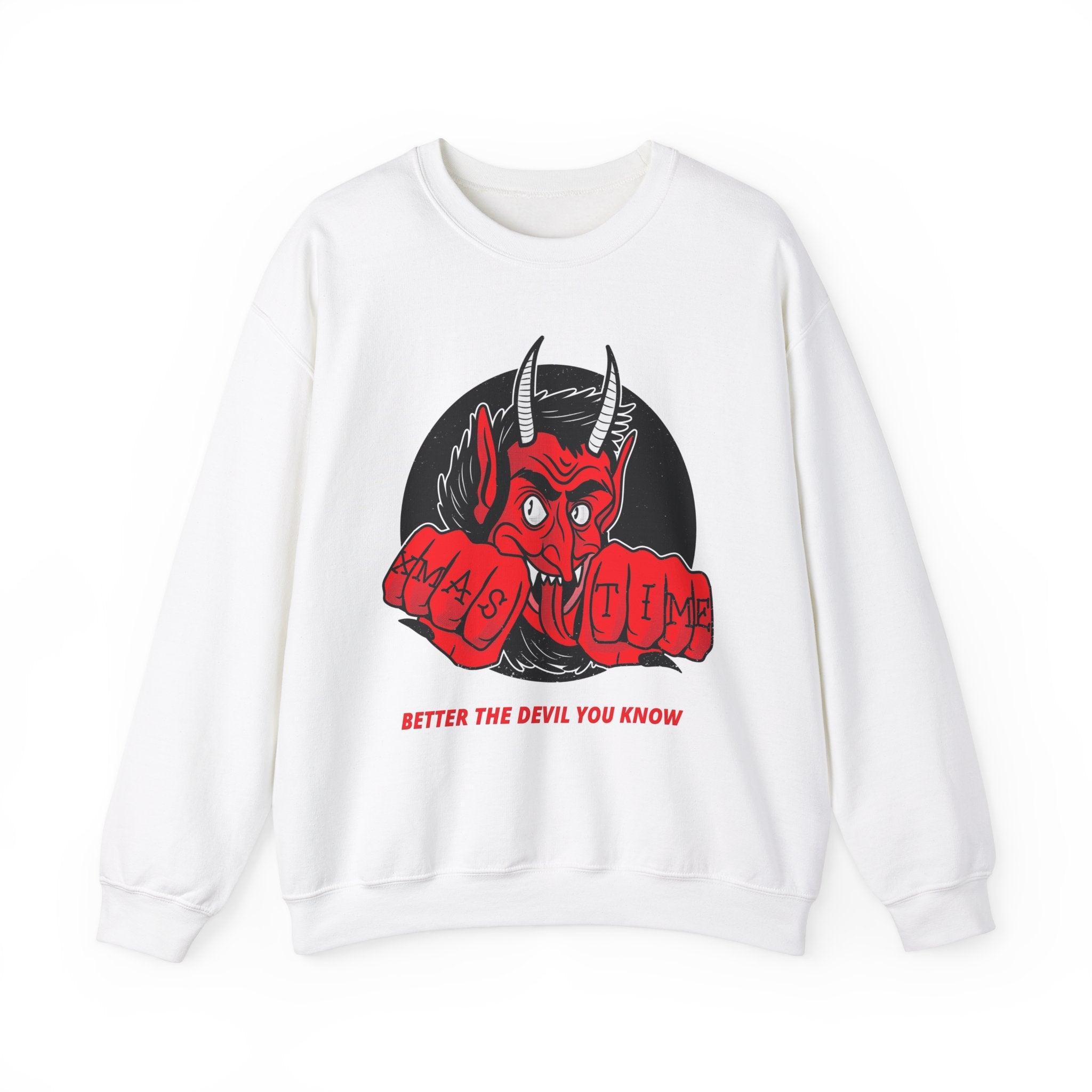 Better the devil you know Xmas time - Sweatshirt - Witty Twisters Fashions