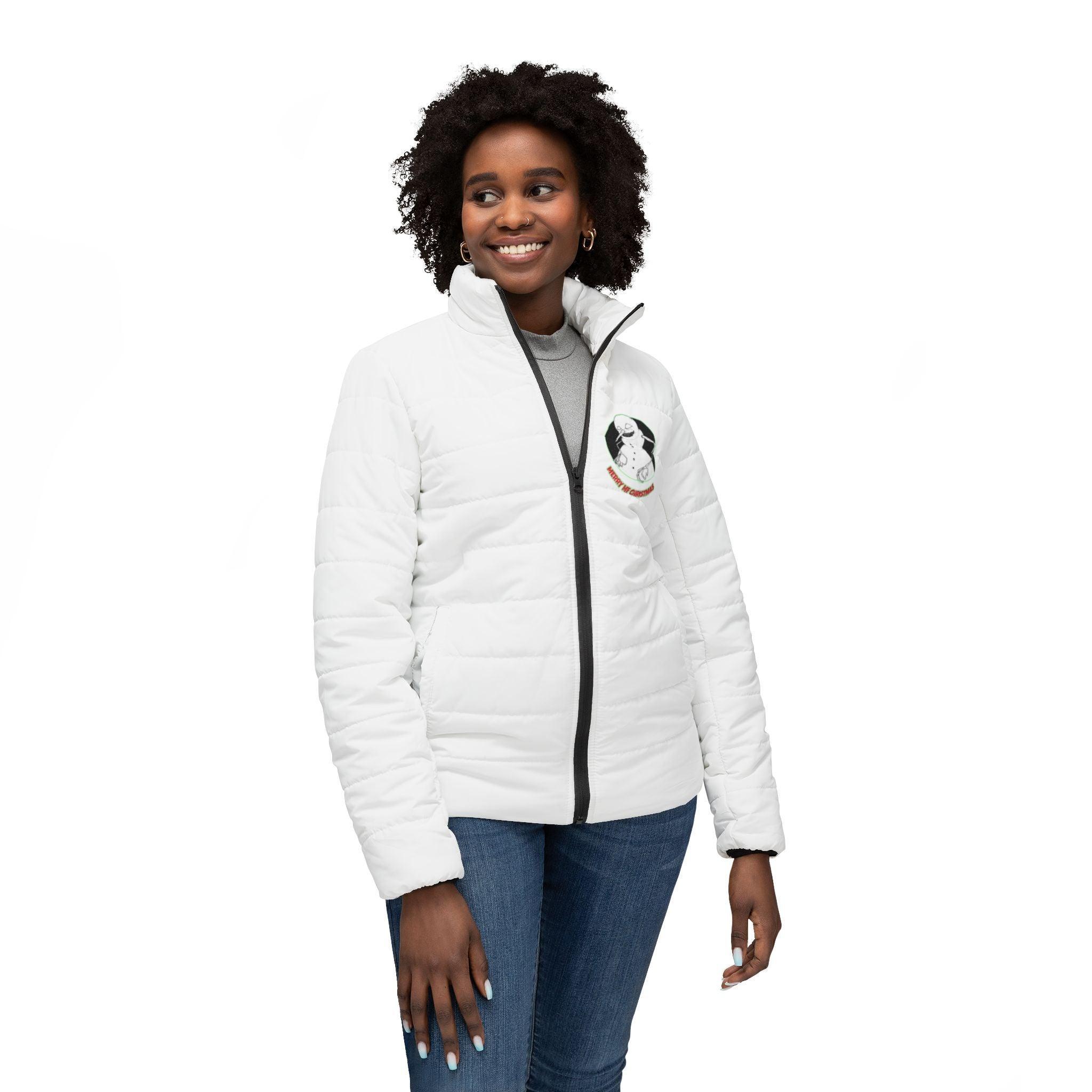 Merry MF Christmas - Women’s Puffer Jacket - Witty Twisters Fashions