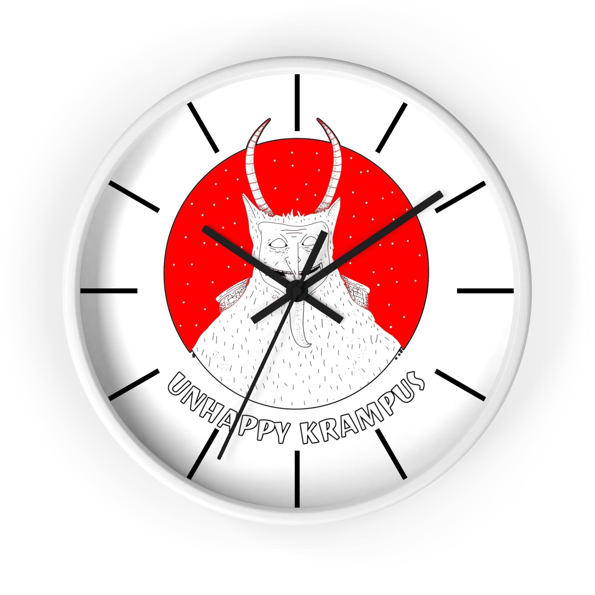 Unhappy Krampus - Wall Clock - Witty Twisters Fashions