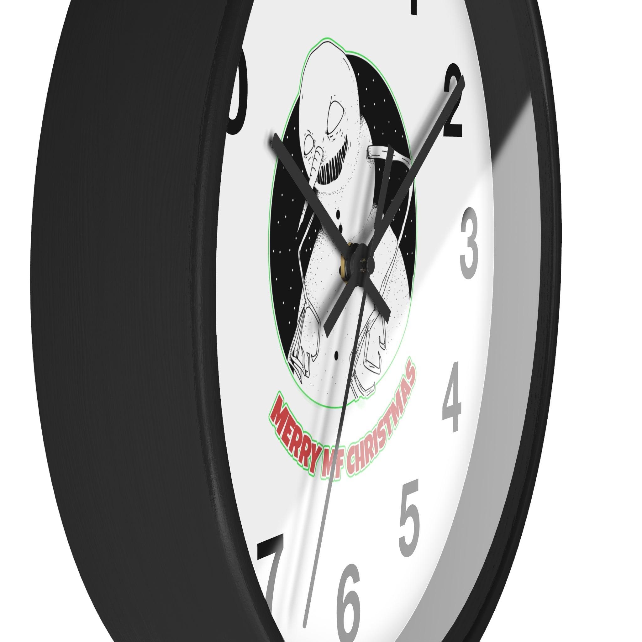 Merry MF Christmas - Wall Clock - Witty Twisters Fashions