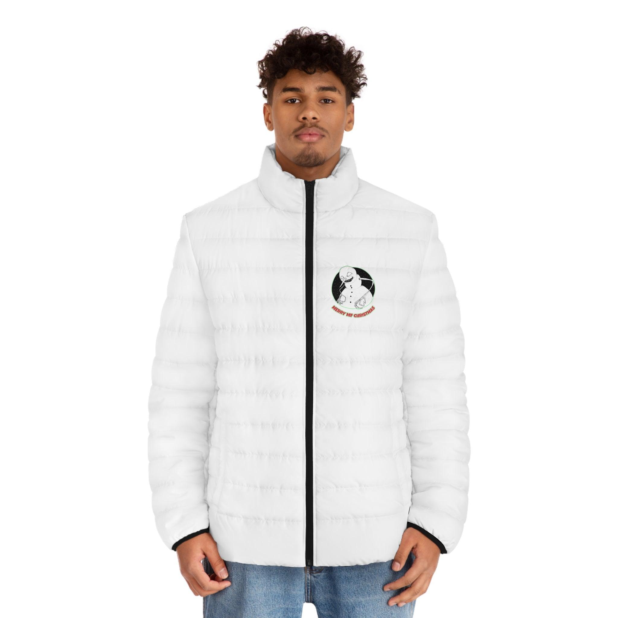 Merry MF Christmas - Men's Puffer Jacket - Witty Twisters Fashions