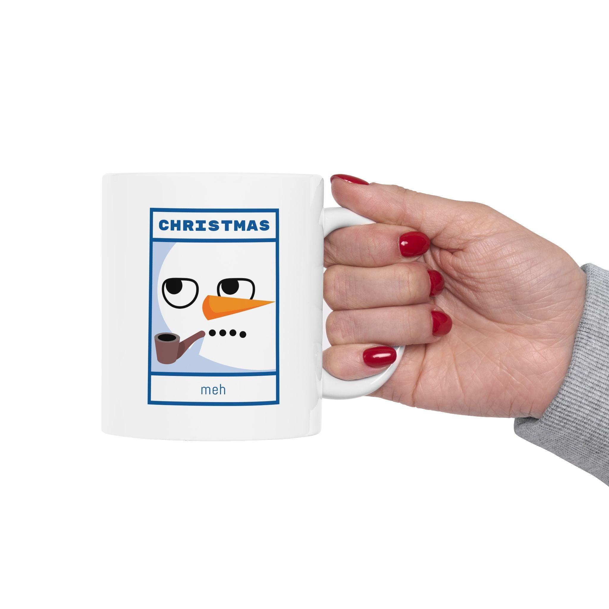 Christmas meh - Ceramic Coffee Mug 11oz, 15oz - Witty Twisters Fashions