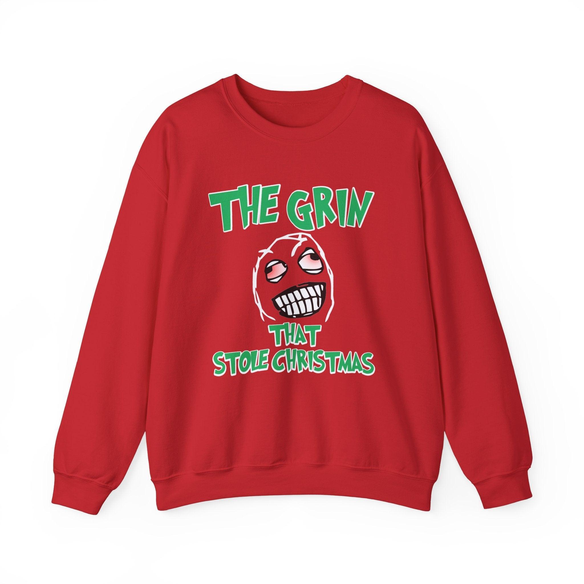 The Grin That Stole Christmas - Sweatshirt - Witty Twisters Fashions