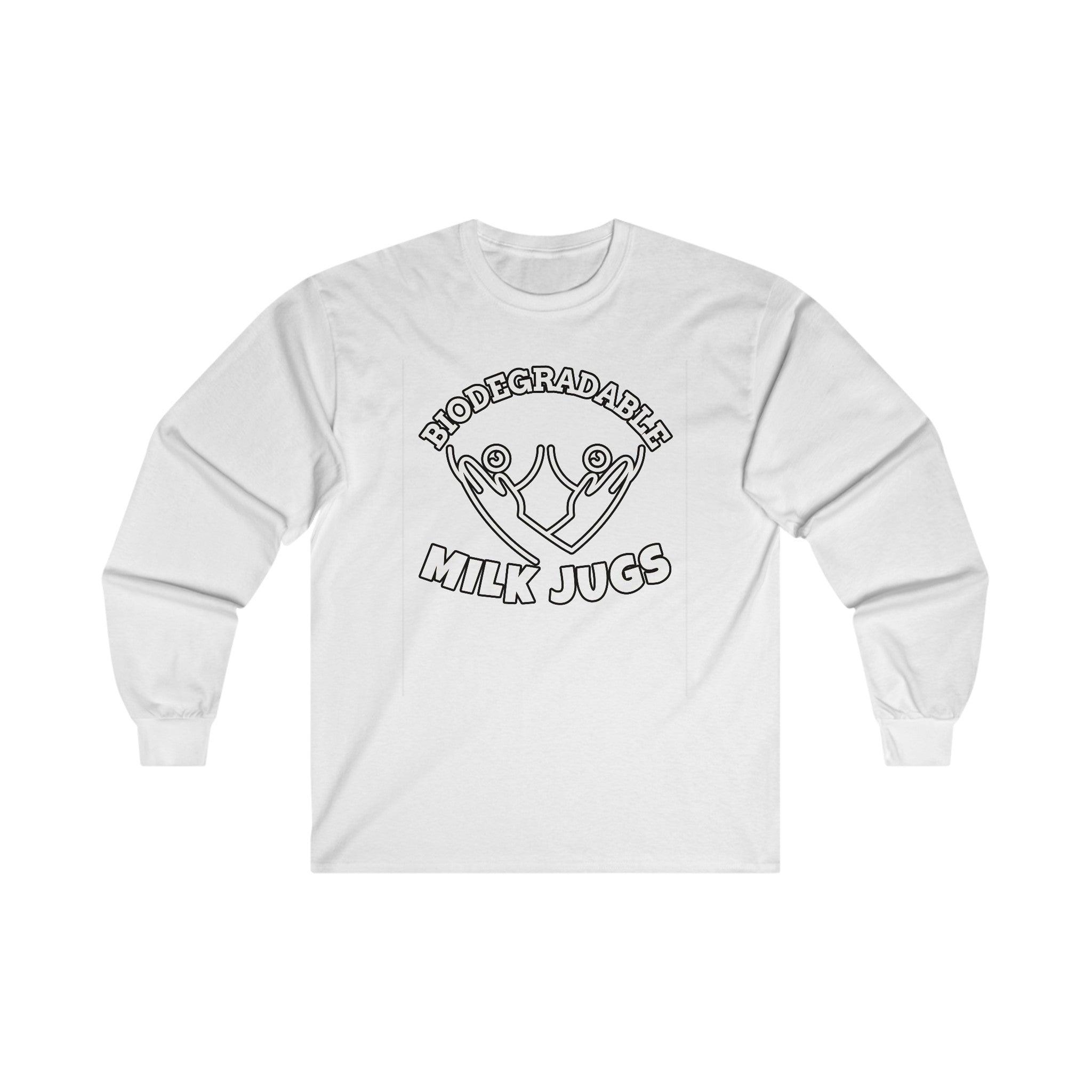 Biodegradable Milk Jugs - Long-Sleeve Tee - Witty Twisters Fashions