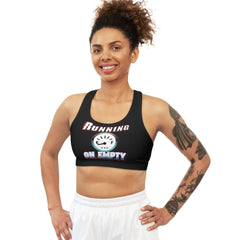 Running On Empty - Seamless Sports Bra - Witty Twisters Fashions