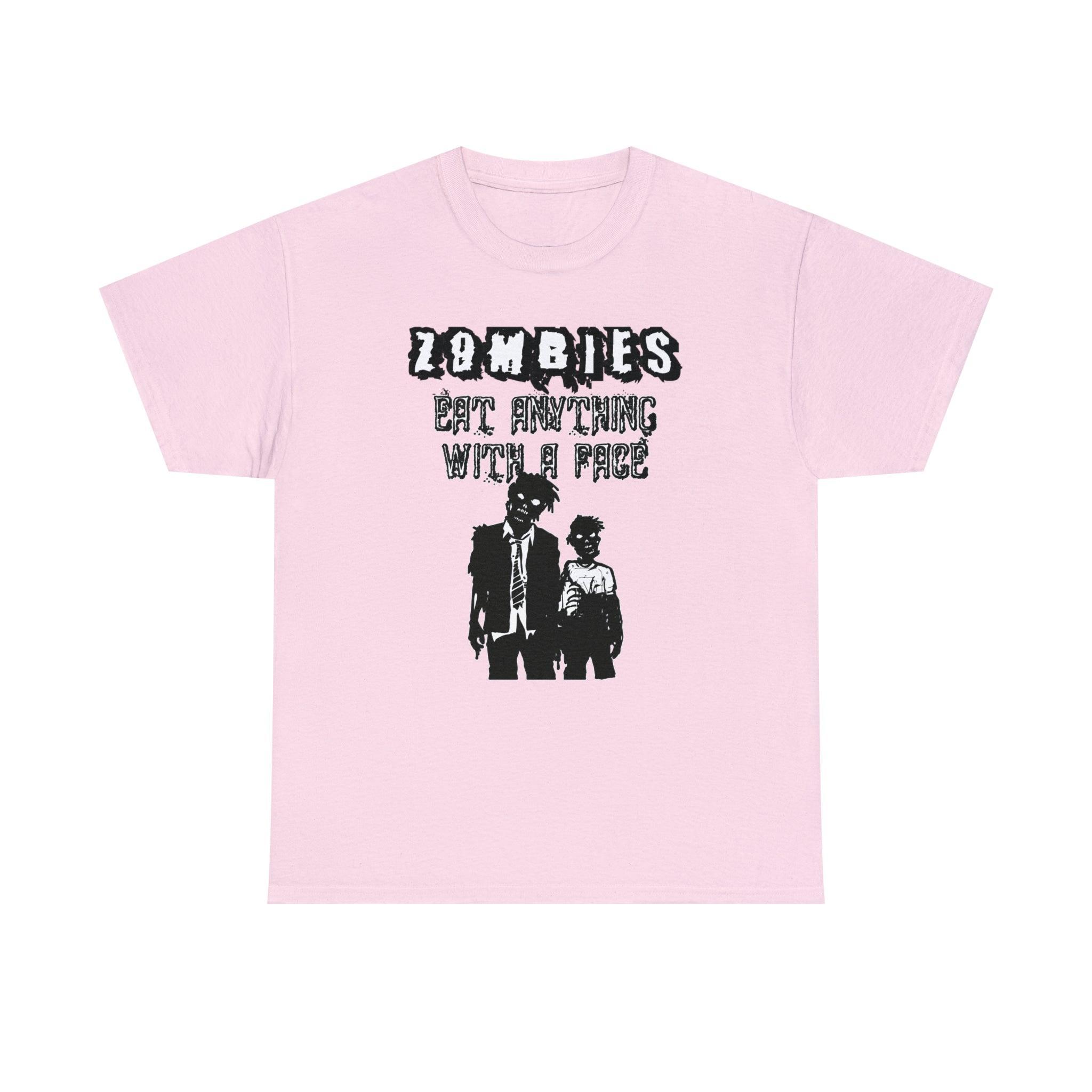 Zombies Eat Anything With A Face - T-Shirt - Witty Twisters Fashions