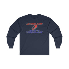 A red pill a day helps keep the blues away - Long-Sleeve Tee - Witty Twisters Fashions