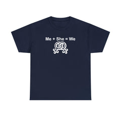 Me + She = We women's same-sex symbols - T-Shirt - Witty Twisters Fashions