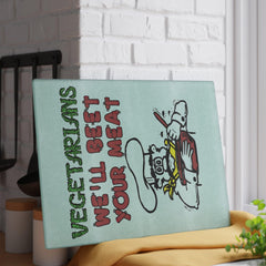 Vegetarians We'll Beet Your Meat - Glass Cutting Board - Witty Twisters Fashions