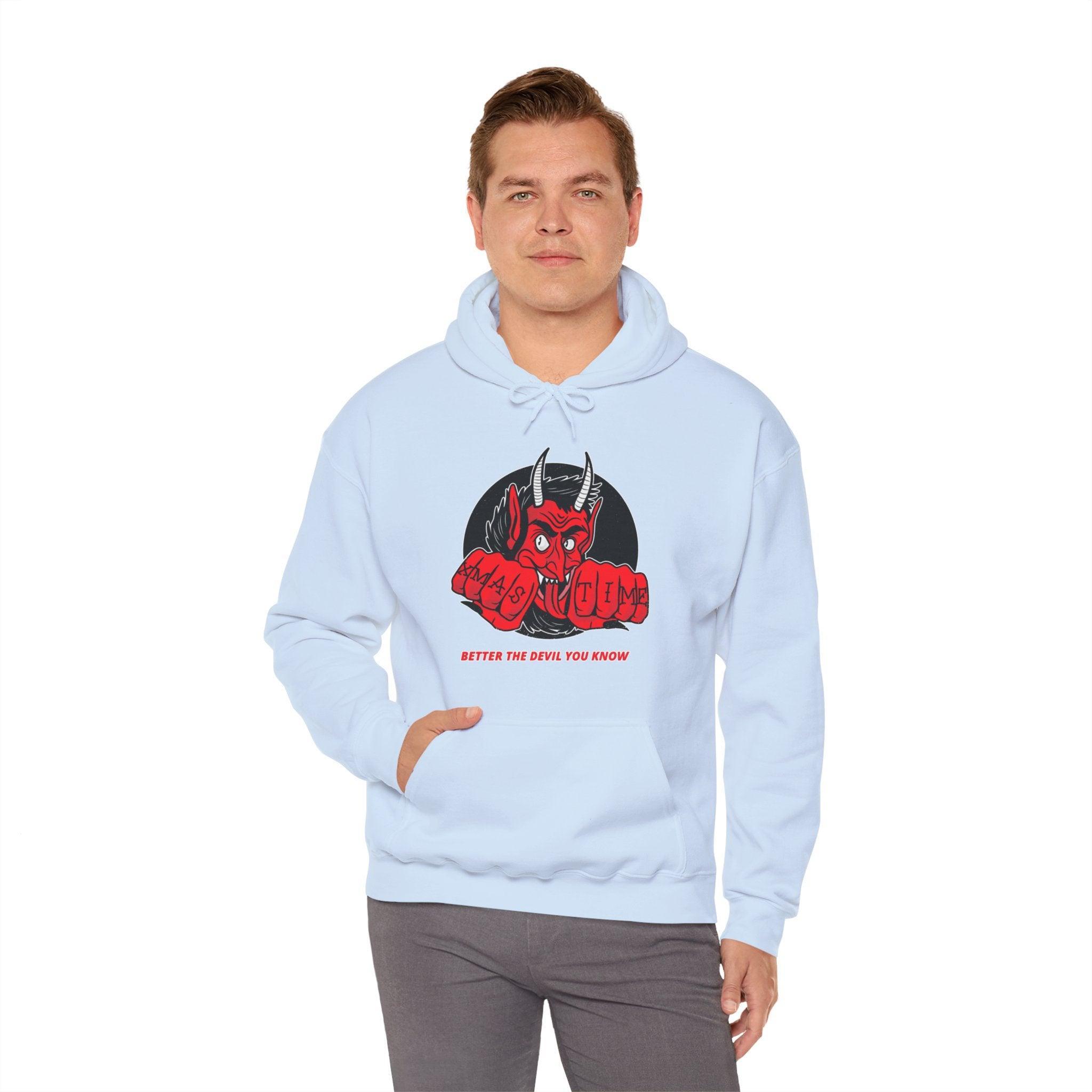 Better the devil you know Xmas time - Hoodie - Witty Twisters Fashions