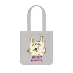 Plastic is not fantastic - Woven Tote Bag - Witty Twisters Fashions