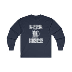 Beer Here - Long-Sleeve Tee - Witty Twisters Fashions