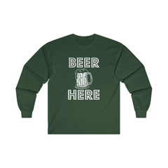 Beer Here - Long-Sleeve Tee - Witty Twisters Fashions