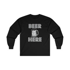 Beer Here - Long-Sleeve Tee - Witty Twisters Fashions