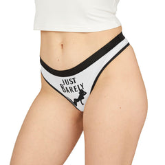 Just Barely - Women's Thong Underwear - Witty Twisters Fashions