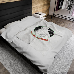 Merry MF Christmas - Velveteen Plush Blanket - Witty Twisters Fashions