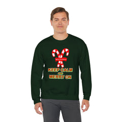 Keep Calm and Merry On - Sweatshirt - Witty Twisters Fashions