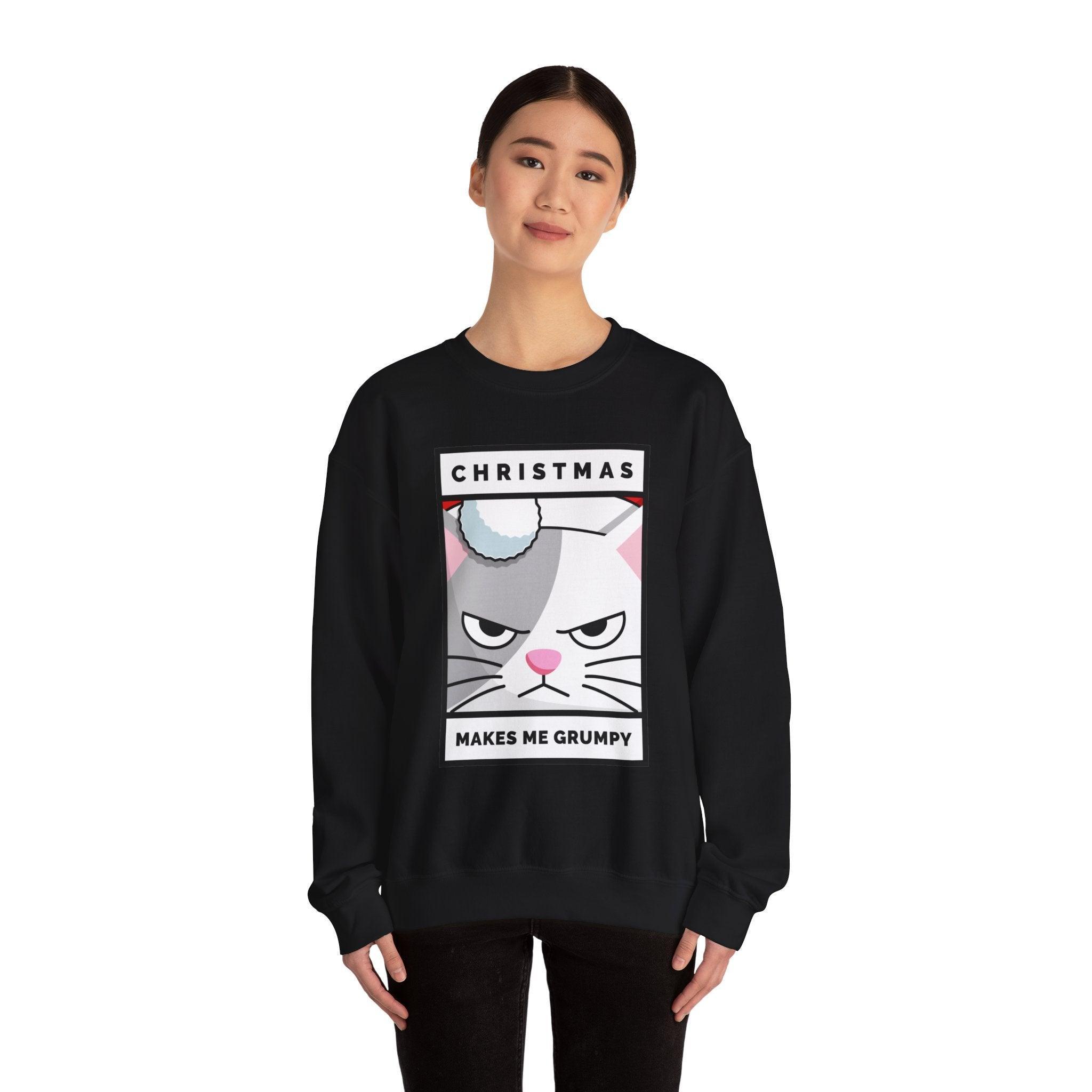 Christmas Makes Me Grumpy - Sweatshirt - Witty Twisters Fashions