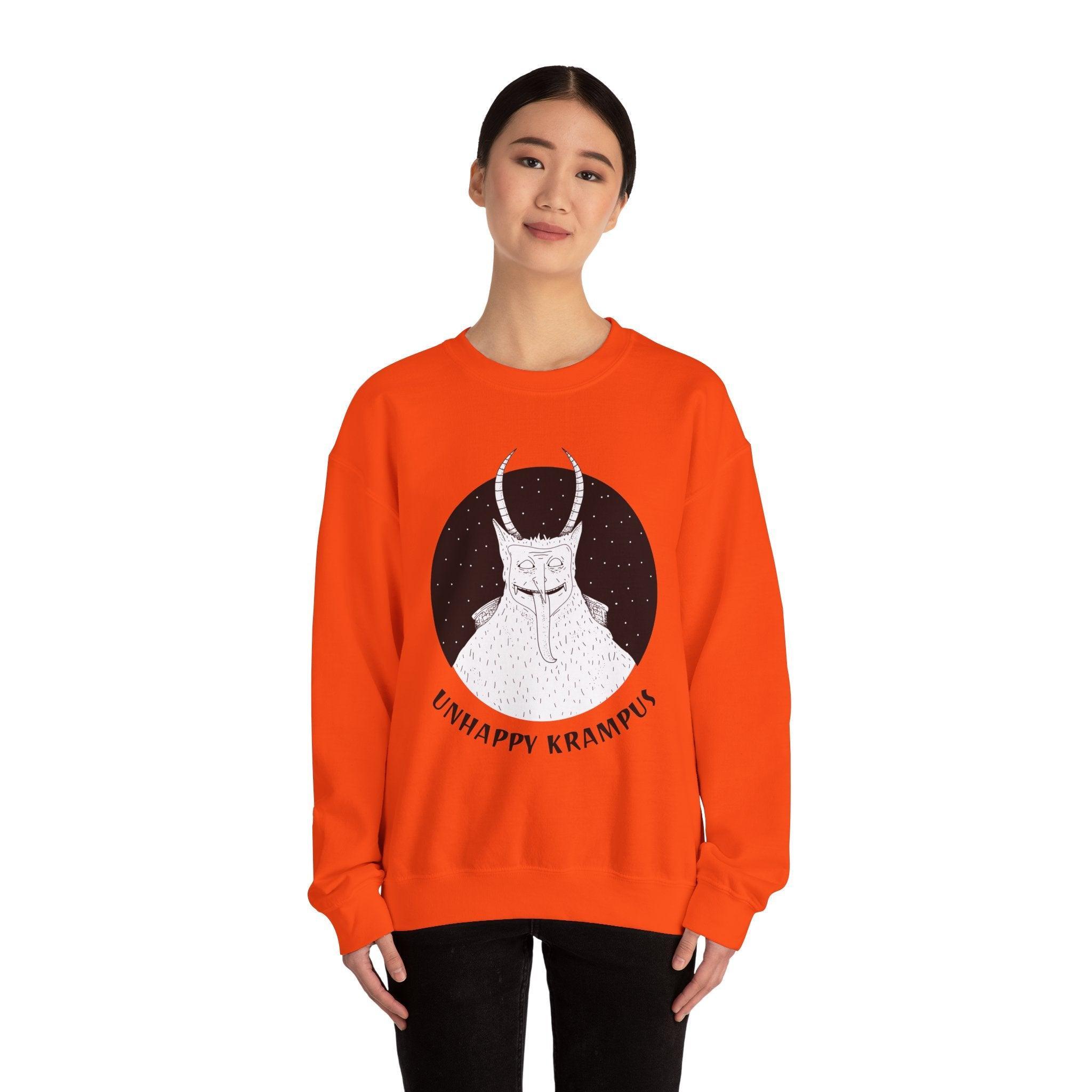 Unhappy Krampus - Sweatshirt - Witty Twisters Fashions