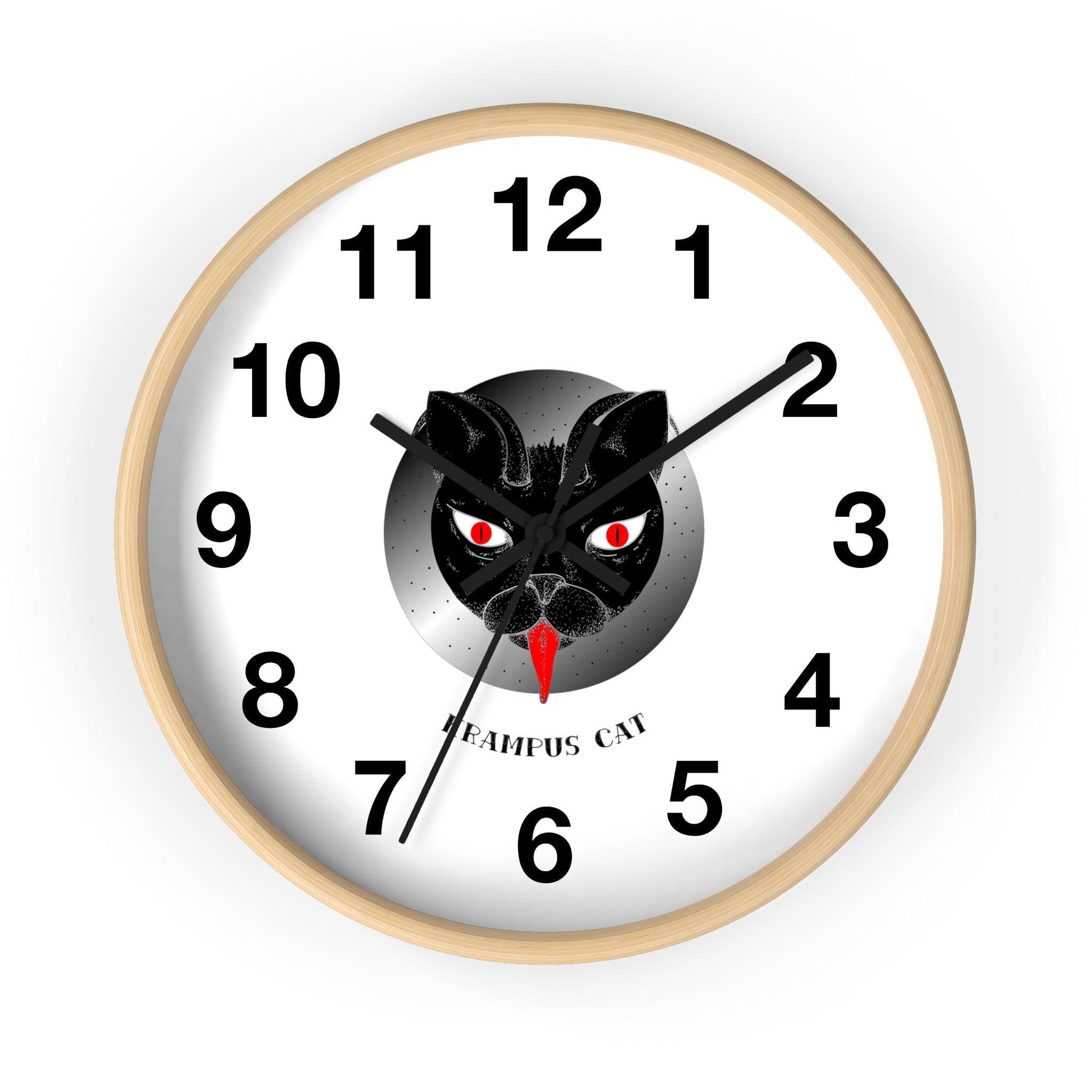 Krampus Cat - Wall Clock - Witty Twisters Fashions