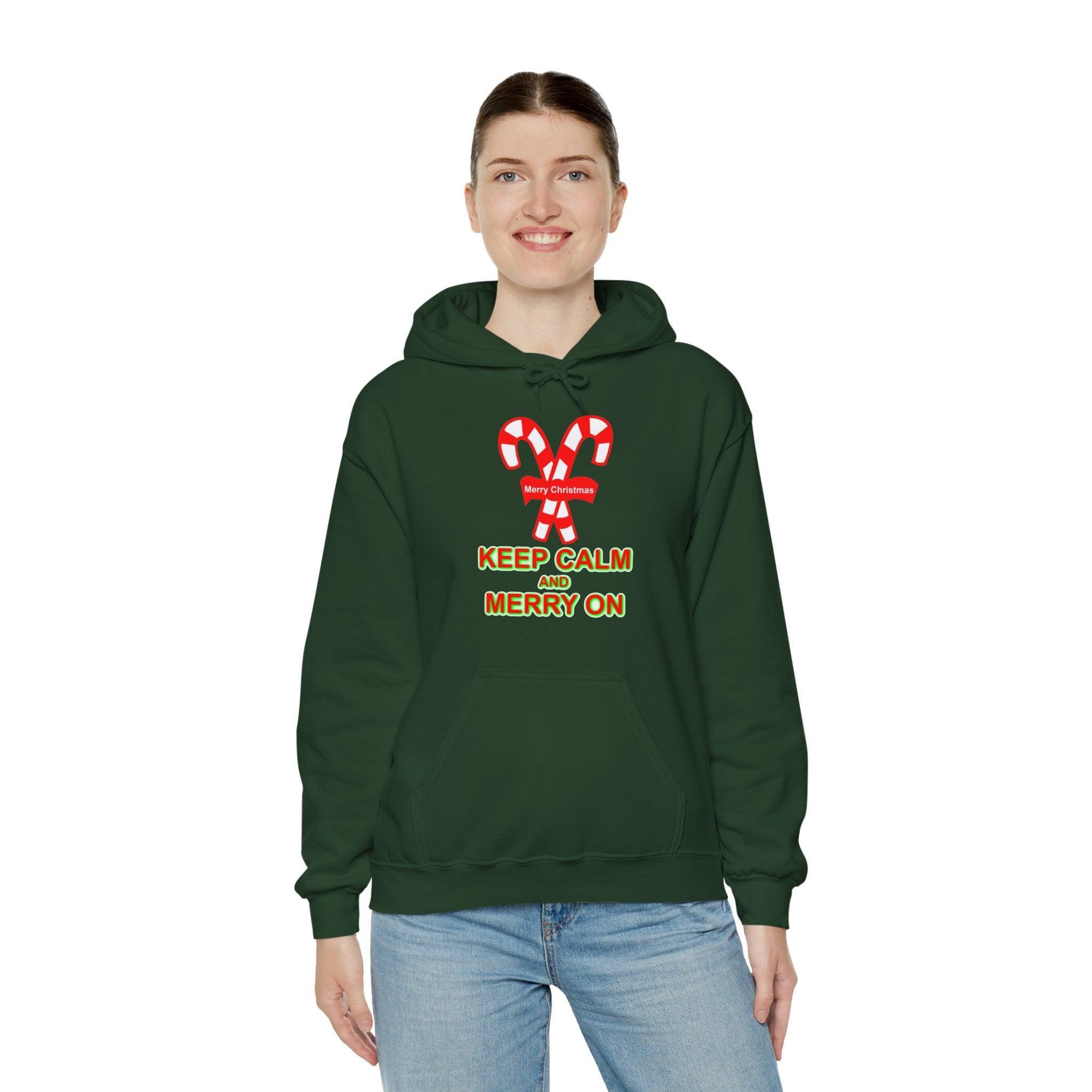 Keep Calm and Merry On - Hoodie - Witty Twisters Fashions