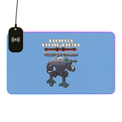 Body Builder Robotics Division - LED Gaming Mouse Pad with wireless charging - Witty Twisters Fashions