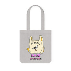 Plastic is not fantastic - Woven Tote Bag - Witty Twisters Fashions