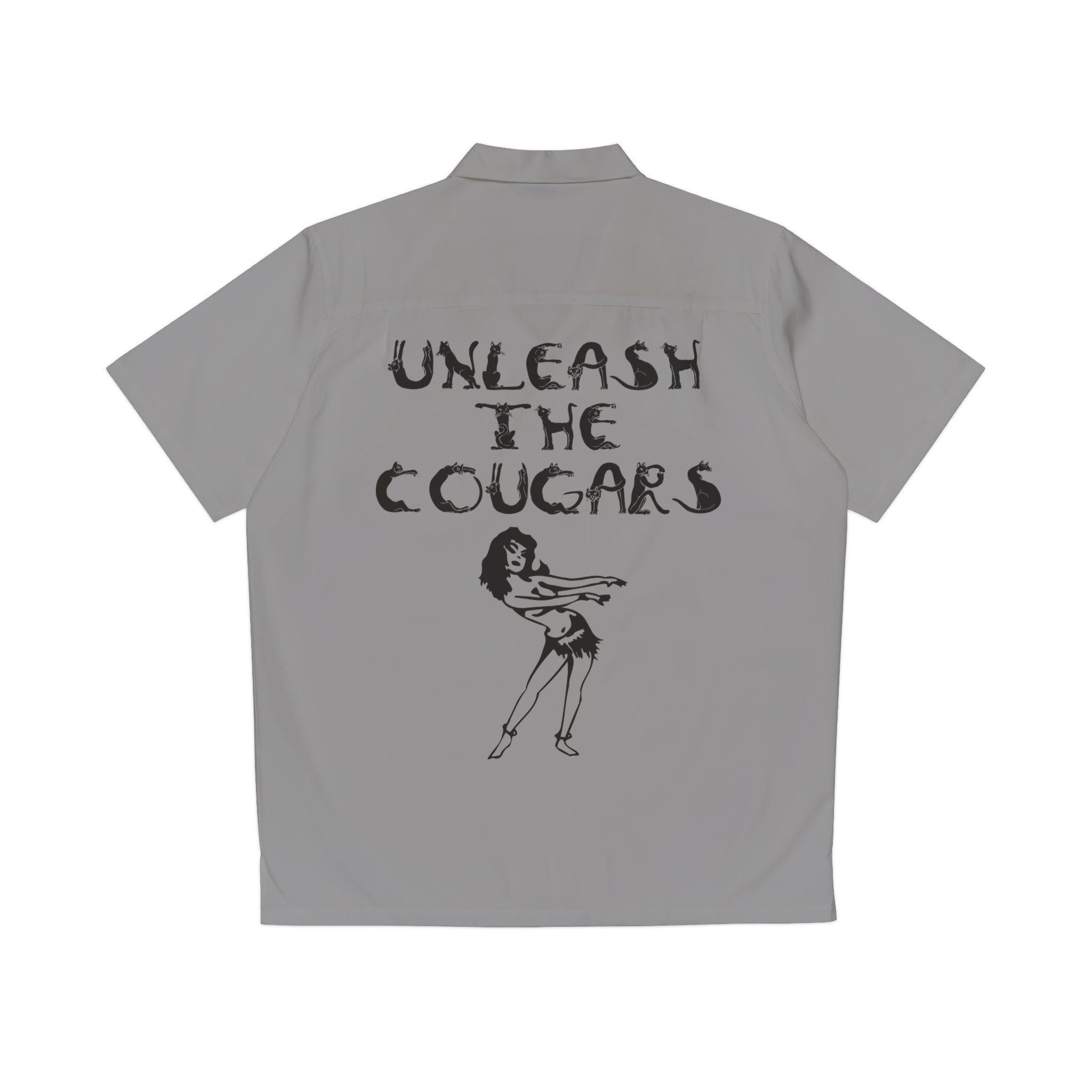 Unleash The Cougars - Men's Hawaiian Shirt - Witty Twisters Fashions