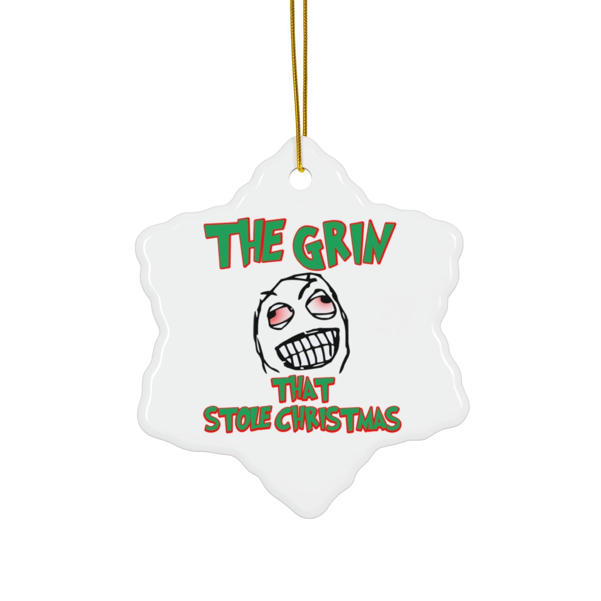 The Grin That Stole Christmas - Ceramic Ornaments - Witty Twisters Fashions