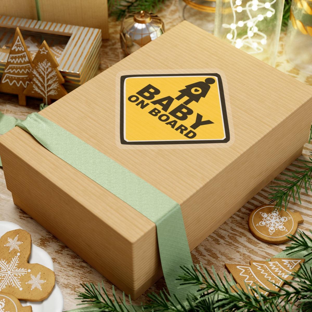 Baby On Board Sign - Kiss-Cut Stickers - Witty Twisters Fashions