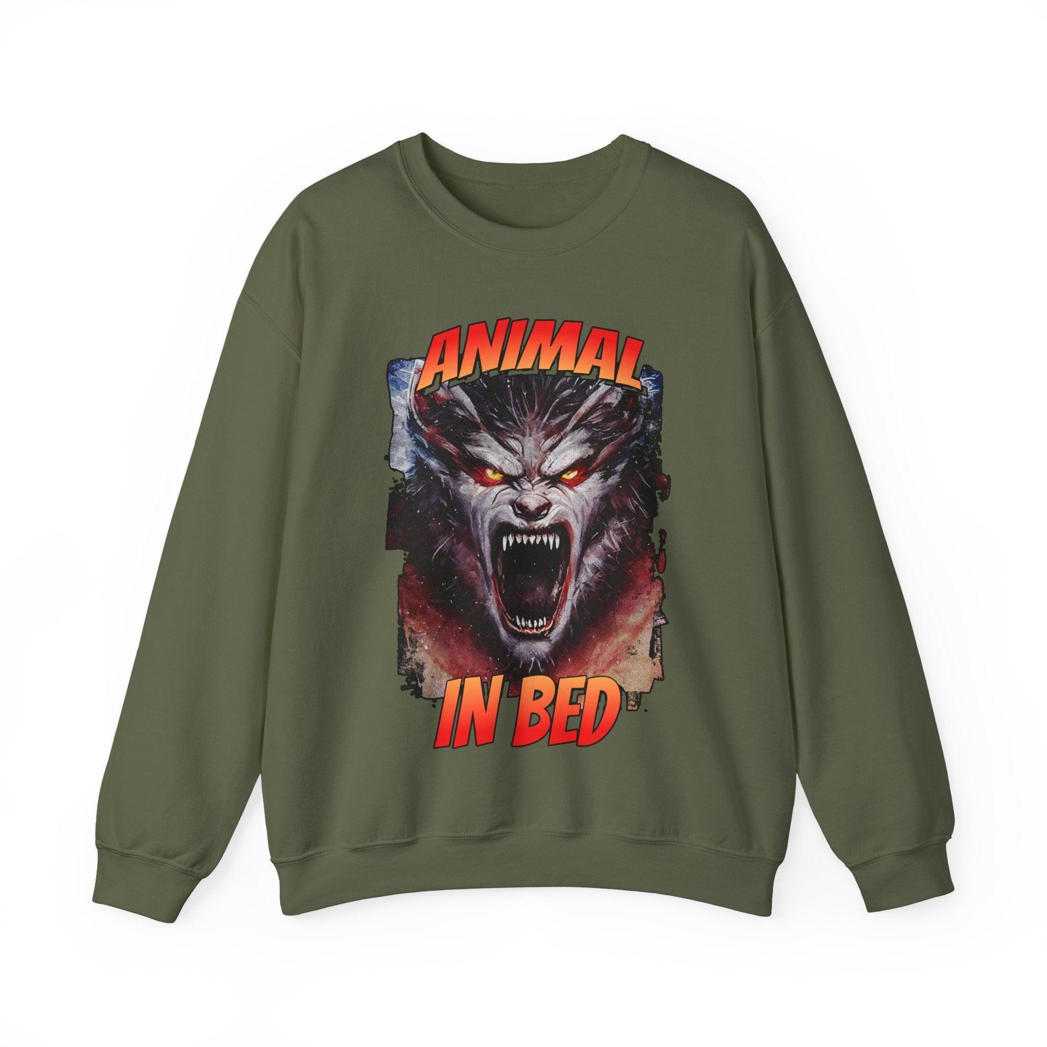Animal In Bed - Sweatshirt - Witty Twisters Fashions
